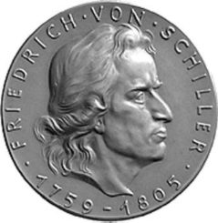 [Medaille von Karl Goetz auf Schiller 1934]