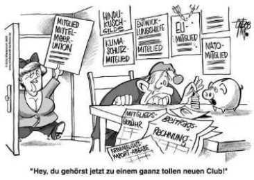 [Karikatur von G�tz Wiedenroth]