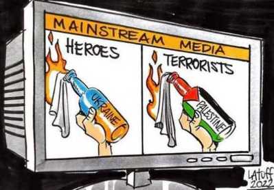 [Zeichnung: Latuff 2022 - m.f.G.v. mondoweiss.net]