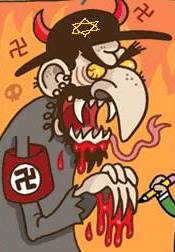 [Der Naziteufel - Karikatur]