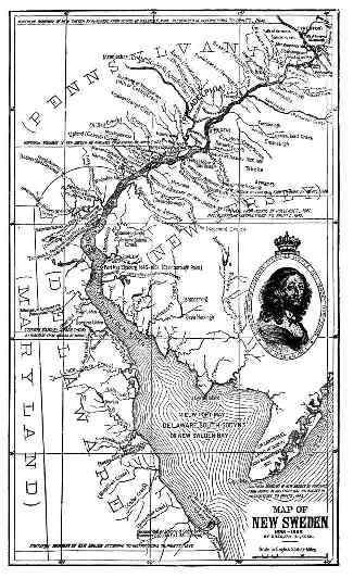 [Neu-Schweden 1638-55 (mit Medaillon Christinas)]