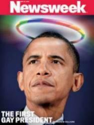 [Barack Obama, der erste schwule US-Präsident, Titelblack von Newsweek]