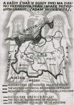 [polnische Propagandapostkarte von 1939]