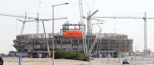 [Baustelle in Qatar]