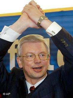 [Evrek�! Dr. Roland Koch freut sich �ber die Entdeckung des Cholera-Erregers]