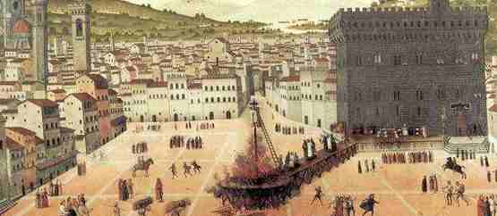 [Savonarola auf dem Scheiterhaufen]