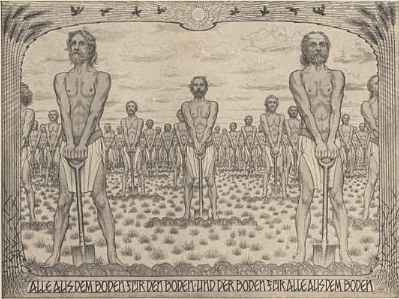 [Bauern - Zeichnung von Fidus]