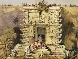 [Uxmal in den 1840er Jahren]