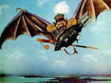 [Der Tenno als Vampir - Karikatur des Juden Szyk]