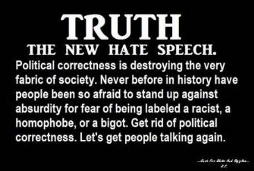 [Truth - the new hate speech]