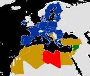 [Karte der Mittelmeer-Union]