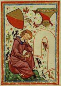 [Heinrich von Veldeke (aus der Manesse-Handschrift)]