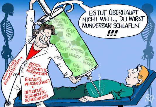 [Karikatur von G�tz Wiedenroth]