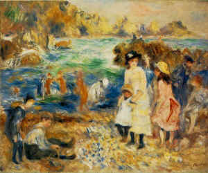 Beach Scene Guernsey, 1883