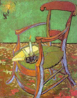 Gauguin�s Chair with Books and Candle