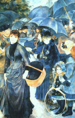 Les Parapluis, 1882