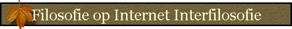 Filosofie op Internet Interfilosofie