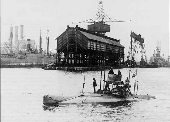 [First US Sub.  USS Plunger - SS-2]