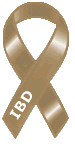 Large IBD Awareness Ribbon - brown