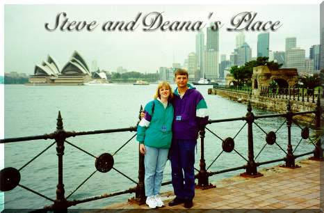 Steve and Deana with the Sydney Opera House in the background