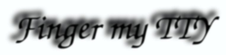 Finger My TTY's home page