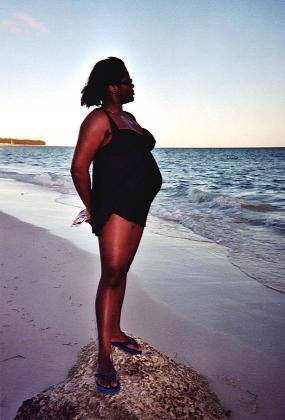Photo taken on our 1-year wedding anniversary in Port Lucaya, Bahamas