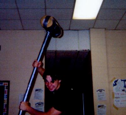 Calum and a Hammer