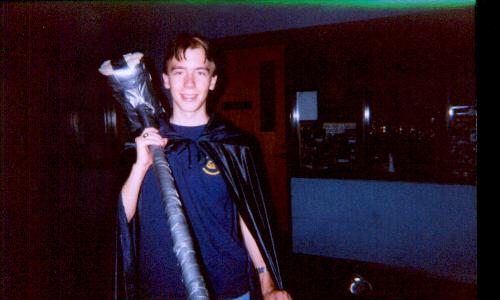 Daniel with His Symbol of Authority... Heh... 