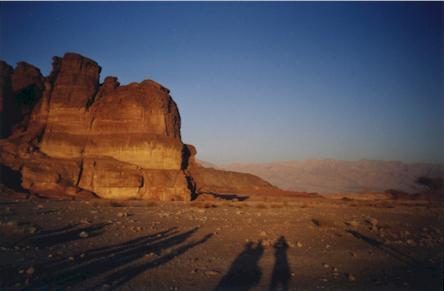 The Negev Desert Near Sunset
