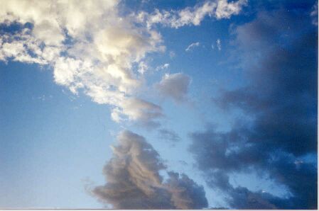 This was taken just after it rained. There was two big rainbows but This sky was prettier