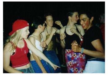 I think Rob is having an orgasm..which he tends to do on the last night of camp..long story.