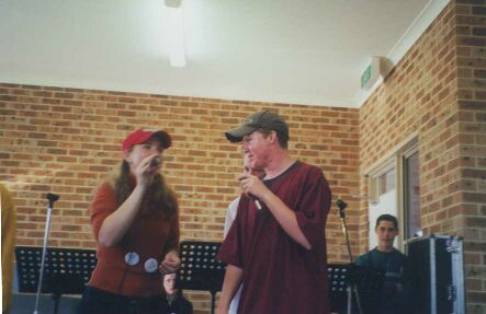 Katie and Eamon singing