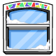 Colourful Snowy Window