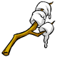 marshmallow on a stick