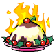 Flaming Christmas Pudding