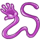 purple sticky hand