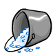 bucket of fake snow