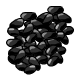 charcoal jelly beans