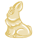 large white chocolate bunny