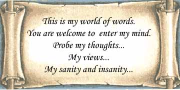 Welcome to my world
