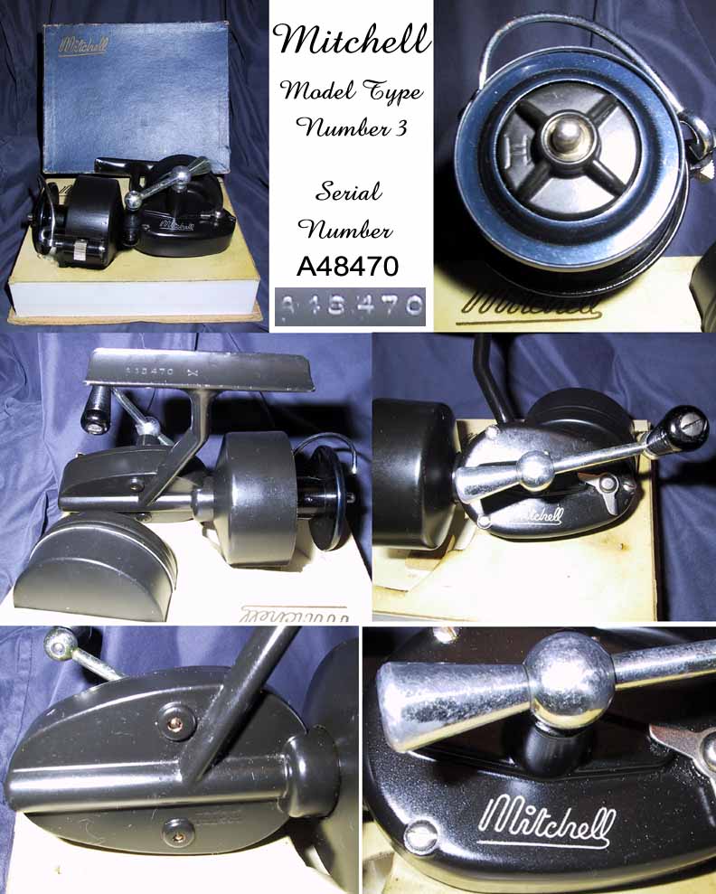 New Vintage Mitchell Spinning Reel 4450 & 4450Z Handle 83003 Chrome NOS Rare 