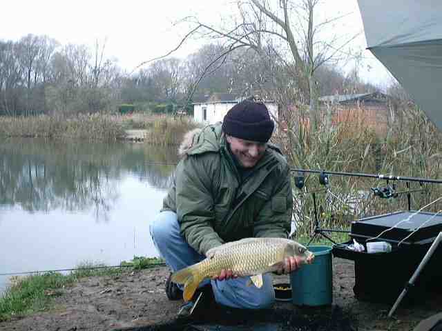 Kevin first Carp and current pb 14 pounds Earith