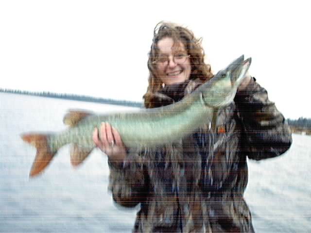 Her first muskie!