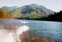 This is my best friend Allen up on the wake board