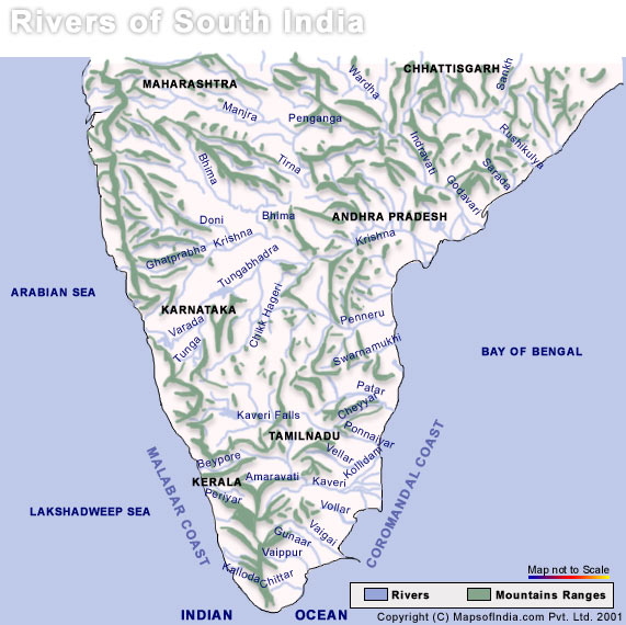rivers of south India