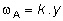 omega a = k. y