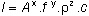 I = A^x.f^y.ro^z.c