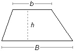 trapaio base maior B base menor b altura h