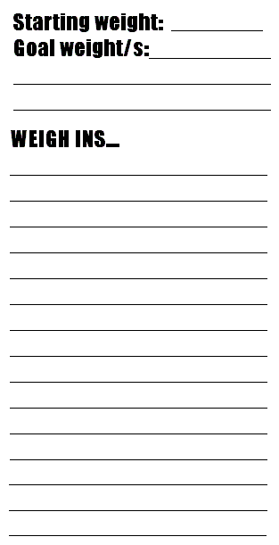 Weight Record Chart