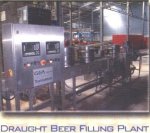 Draught beer filling plant